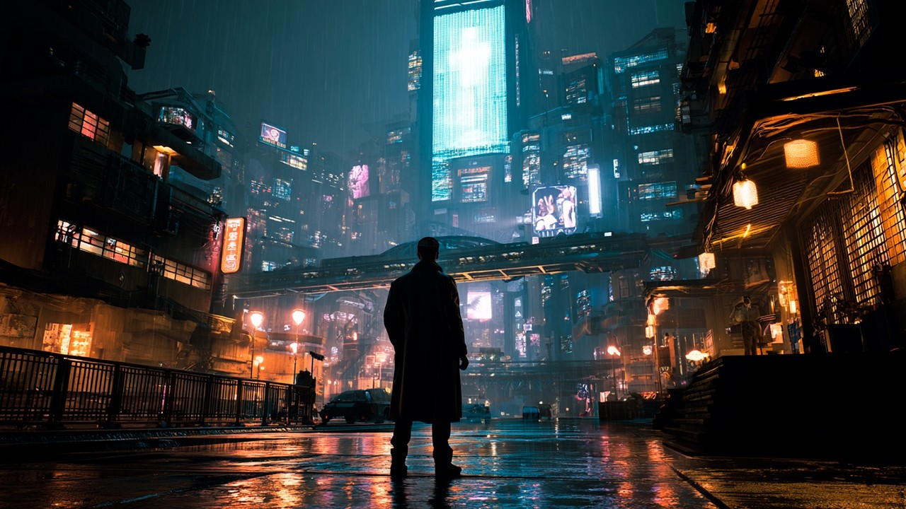 Blade Runner Ambience – Cyberpunk Music for Focus, Work & Study (1 Hour)