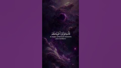 إنما المؤمنون إخوة من سورة الحجرات بصوت الشيخ مشاري العفاسي