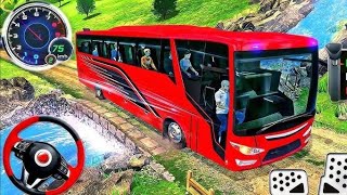 Us Coach Bus driving simulator 3d–Real uphill Coach Bus drive–Android games screenshot 1