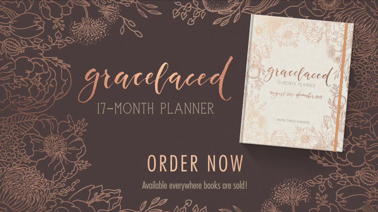 gracelaced 17 month planner by ruth chou simons youtube