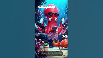 Octopus Multitasking Like a Pro 😂🐙📱 #Shorts #shortsfeed #funnyvideos #cartoon #ytshorts