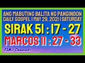 ANG MABUTING BALITA NG PANGINOON | MAY 29, 2021 | DAILY GOSPEL | ANG SALITA NG DIYOS | FSMJ CHANNEL Mp3 Song