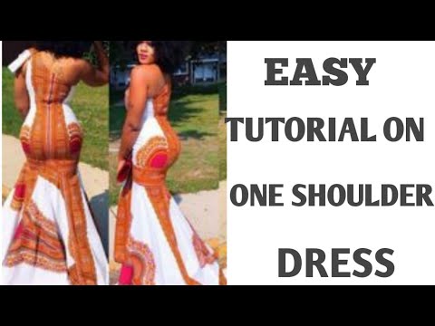 open lace back dress One Shoulder Maxi Dress Sewing Pattern  Patterns For Less