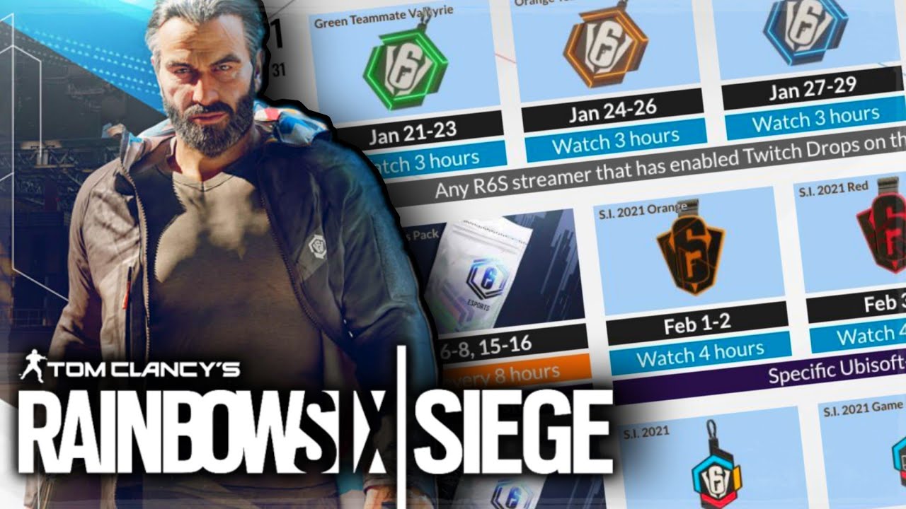 Every New Twitch Drop Explained And How To Get Them Rainbow Six Siege Si 21 Youtube