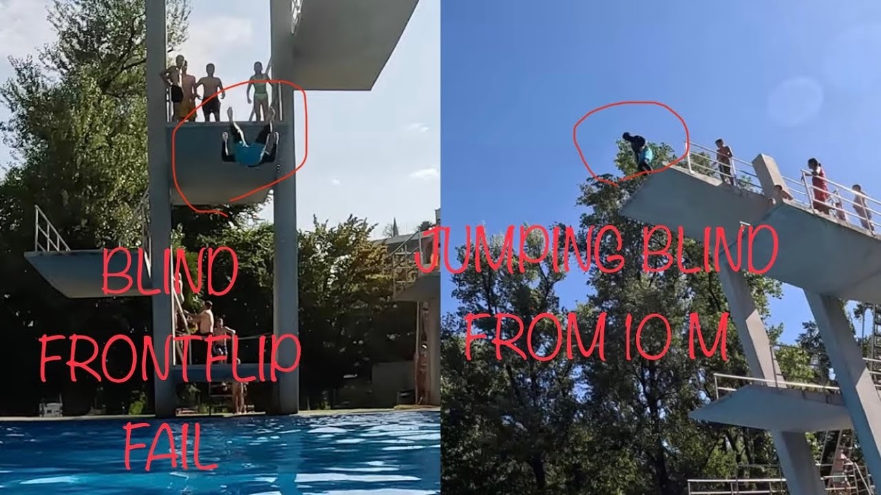JUMPING BLIND FROM THE PLATFORMS