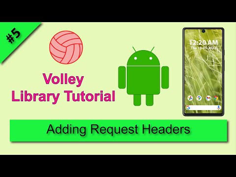 Volley custom request example, Volley Library Android Studio Tutorial, Volley request headers