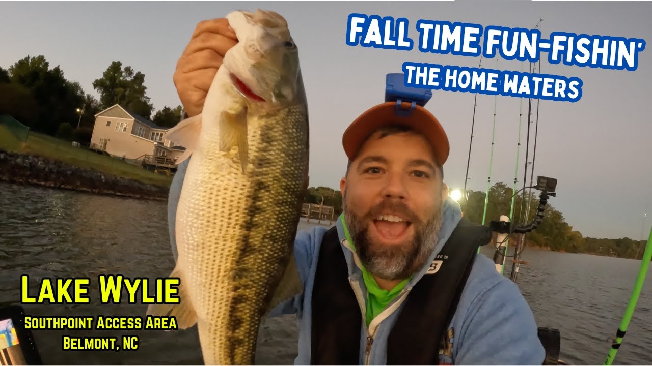Bass Fishing Lake Wylie's Southpoint Access – Topwater Fishing Through the Fall – Belmont, NC