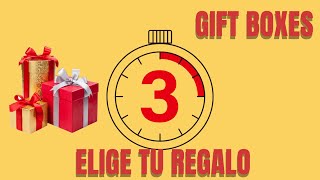 GIFT BOXES, Elige tu Regalo #eligeturegalo