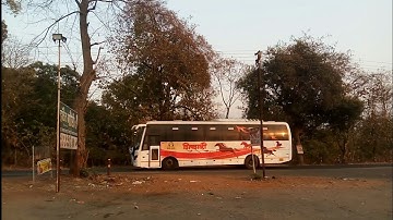 MSRTC SHIVSHAHI Curiously Going towards Destination Kalyan - Ahmednagar Shivshahi on NH 222