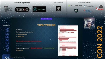 Recon Skills and Tips | IWCON-W22 Talk by Orwa Atiyat