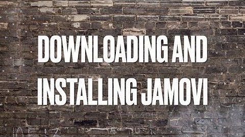Downloading and Installing JAMOVI