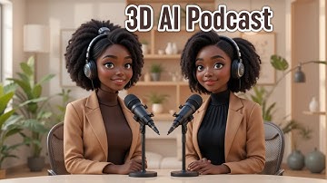 How to Create A 3D AI Podcast with Two Talking Characters Free | Lip Sync 
