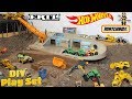 Father & Son DIY ERTL MatchBox Hot Wheels Toy Construction Truck Play Set