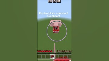 Double block extension on phone! #minecraft #viral #fypシ