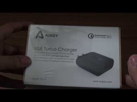 Unboxing Aukey PA-T9 USB Wall Charger with Quick Charge 3.0