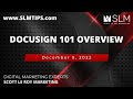 Docusign 101 Overview - 12/9