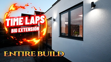 House Extension 2025 - Entire Build Time Lapse(Extended) | single storey extension uk | construction