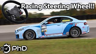 Plug & Play Racing Steering Wheel with Momo & JQ Werks!! BMW G87 M2 Time Attack Build