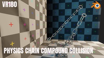 VR180 Compound Chain Simulation Blender 2.93 EEVEE