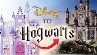 I made Hogwarts from a toy Disney Castle! Harry Potter Thrift Transformation Ep6