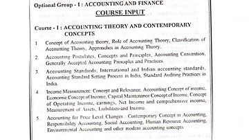 Accounting and Finance Course for M.com. final #exampreparation #mjpru
