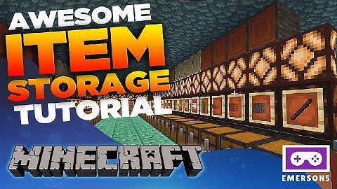 Minecraft: Item Storage with Chest Contents Indicators tutorial