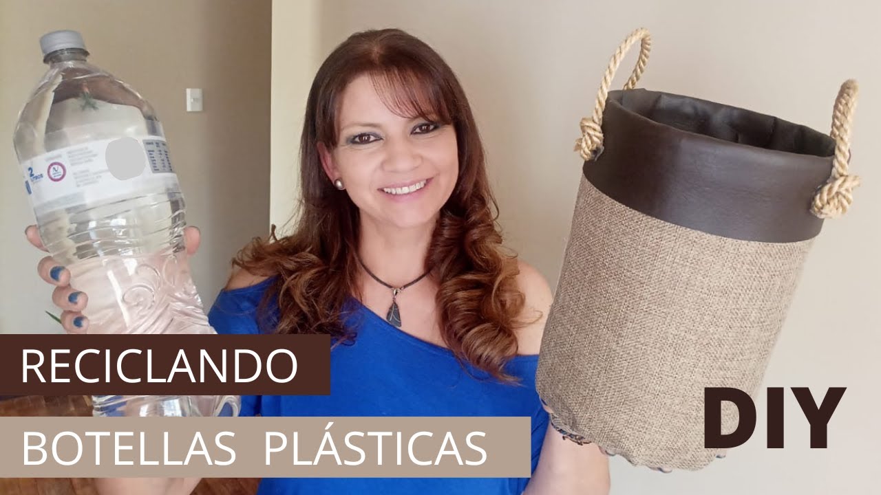 Porta bolsas reciclando una botella de plástico ♻️