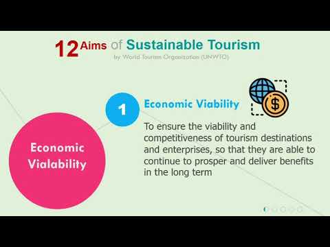 12 Aims Of Sustainable Tourism By World Tourism Organization (UNWTO)