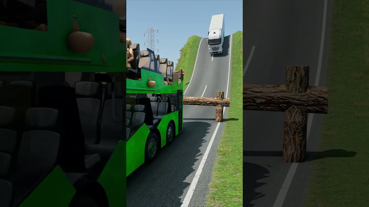 Colourful Buses Dumper Trucks BeamNG Drive Shorts Beamngdrive Bus