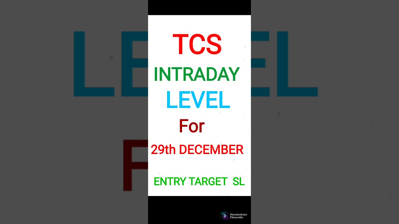 intraday stock for tomorrow //tcs share price next target 