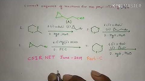 CSIR NET JUNE -2019  Part C solution(Organic Chemistry )