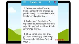 Video thumbnail of "Ehangano song 54 - Oshiwambo song, Namibian gospel song"