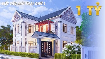 Mẫu Biệt Thự Mái Thái 2 Tầng Hiện Đại Hình Chữ L Chi Phí 1 Tỷ Tại Đông Anh Hà Nội