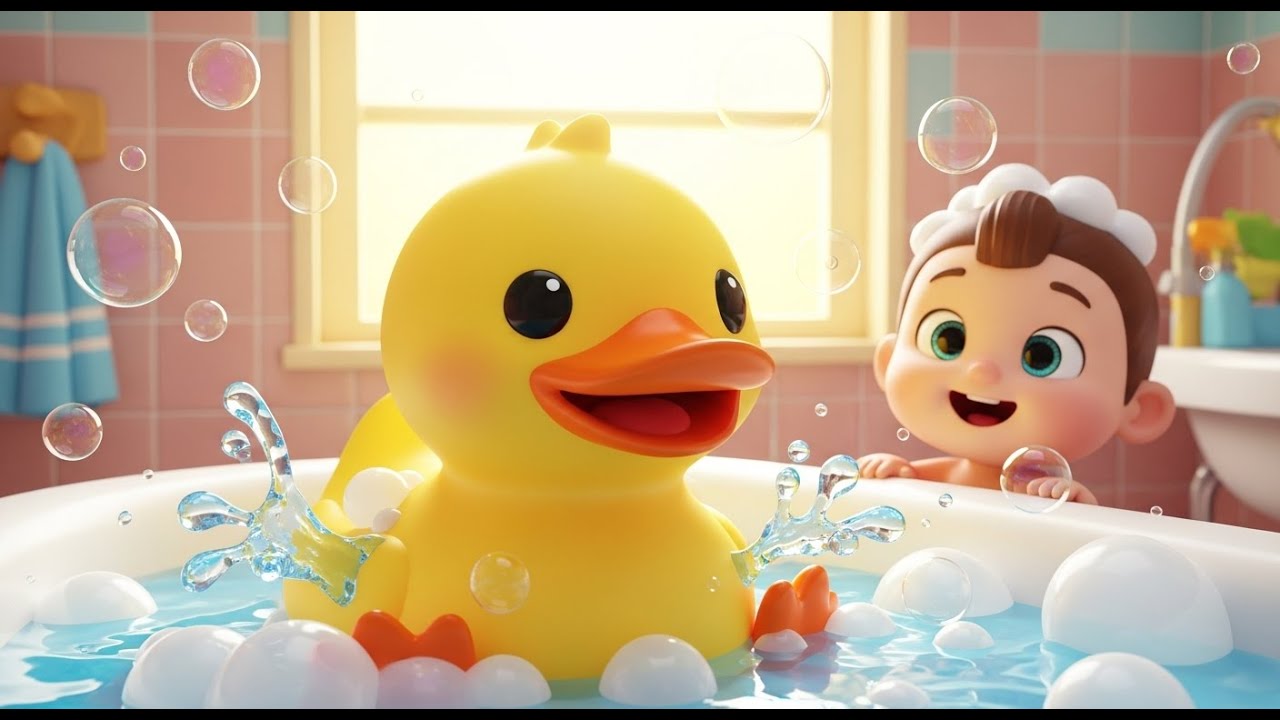 🦆💦 Rubber Ducky Bath Time Fun Kids Bath Time Poem