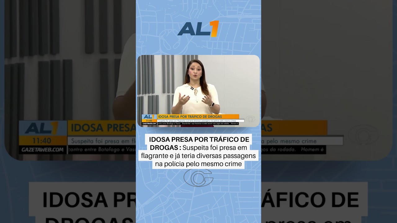 Idosa é presa em flagrante por suspeita de tráfico de drogas
