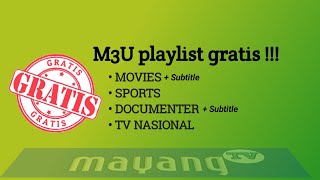 FREE IPTV M3U PLAYLIST | M3U PLAYLIST GRATIS image