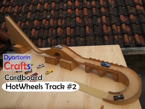 How to make hot wheels track from cardboard | HotWheels Track #2 - YouTube
