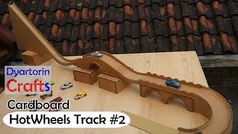 How to make hot wheels track from cardboard | HotWheels Track #2
