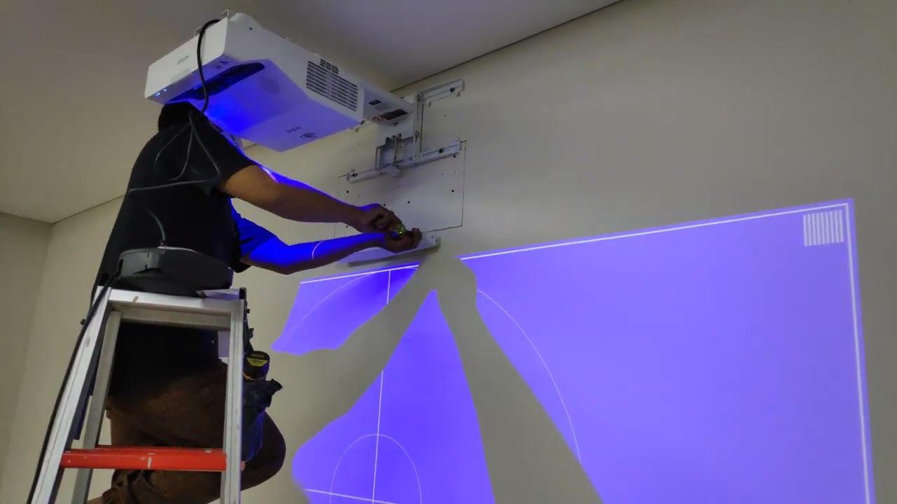 INSTALASI EPSON PROJECTOR TYPE EB735FI SETTING SENSOR FINGER TOUCH PART 2 YouTube