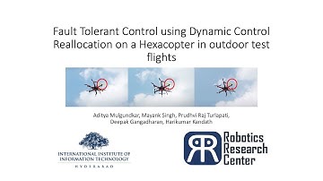 Fault Tolerant Control (stabilization) of a hexacopter after failure on motor 1