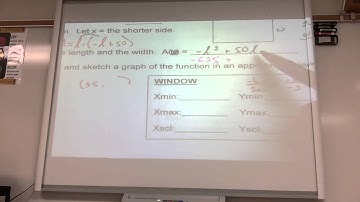 Quadratic Applications - Area Optimization