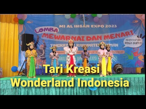 Tari Kreasi Wonderland Indonesia pada Lomba Tari Kreasi Baru Anak TK
