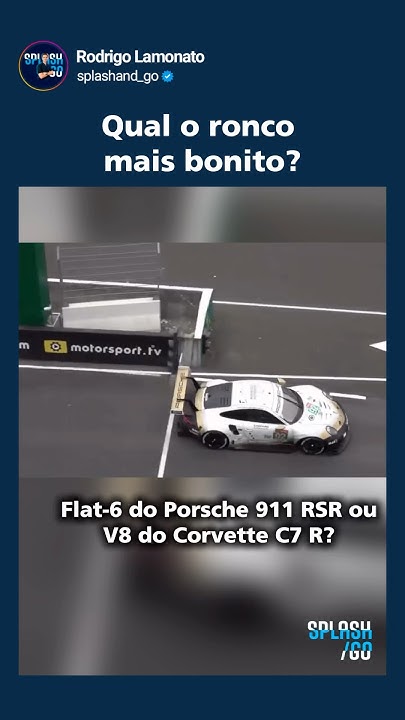 Qual é o seu ronco preferido? Porsche 911 RSR - flat-6, ou Corvette C7-R V8tão? #racing #lemans