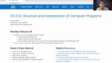 61A Spring 2020 Lecture 14 Video 1
