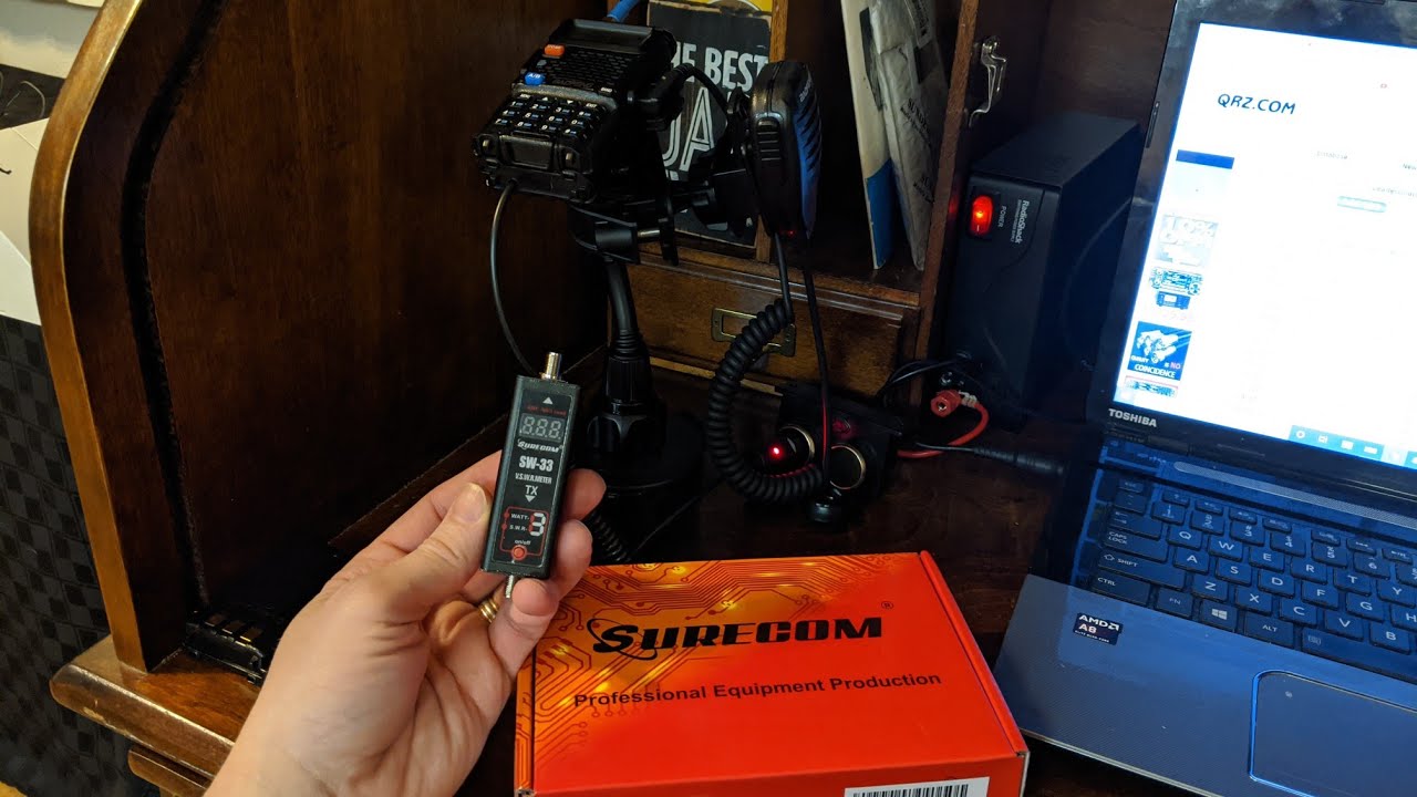 Gam3Gear Surecom SW-33 Power and SWR meter - Unboxing and testing