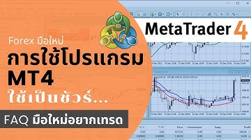 สอนใช้ MT4 บน PC เบื้องต้น - การตั้งค่า MT4 สำหรับเทรด Forex : พื้นฐาน Forex มือใหม่ต้องรู้