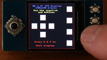 WaveShare Pico 1.3" IPS LCD Display Demo - 240x240 pixels