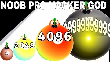 NOOB VS PRO VS HACKER VS GOD   in Yoga ball run 80xx