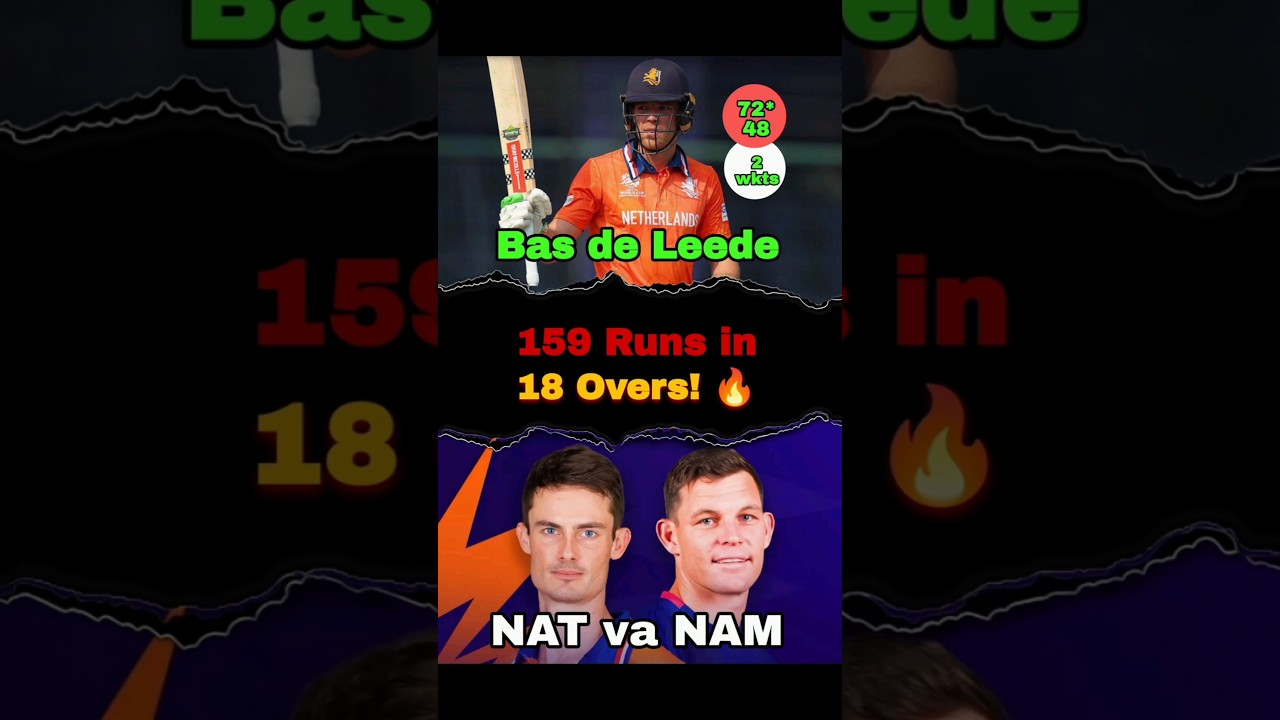 NED vs NAM Highlights | Bas de Leede की तूफानी पारी! | NED vs NAM T20 World Cup