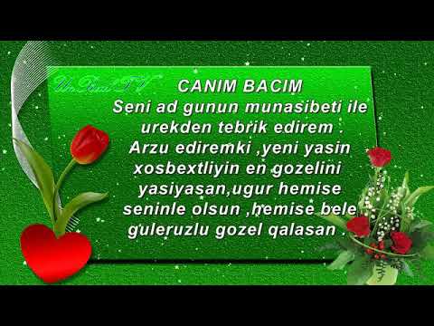 Ad günün mübarək baci